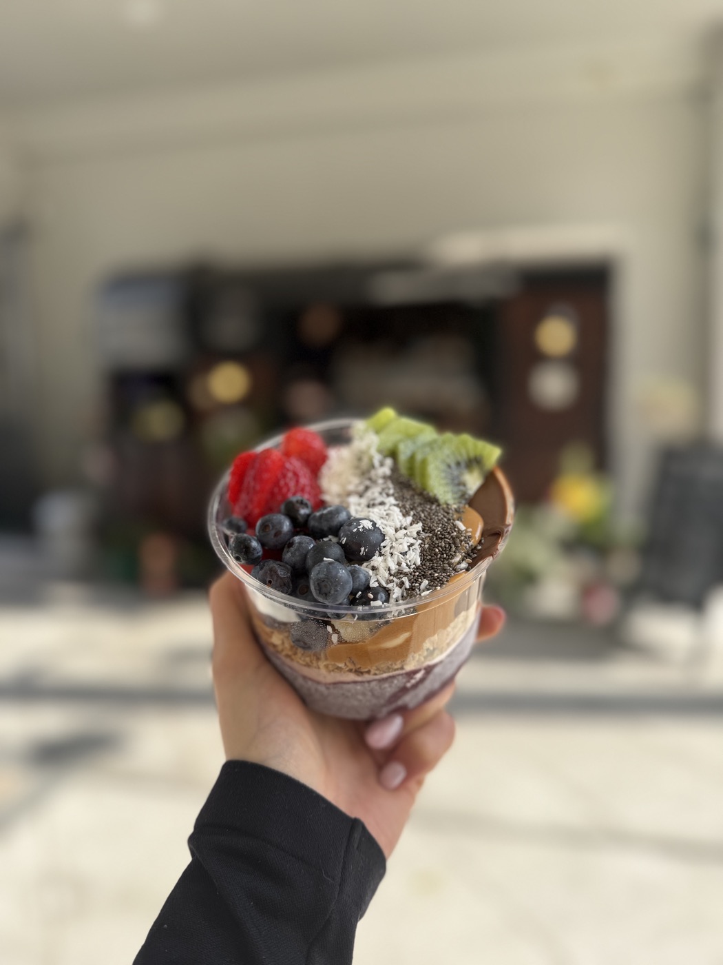 An açaí bowl at the Trailer